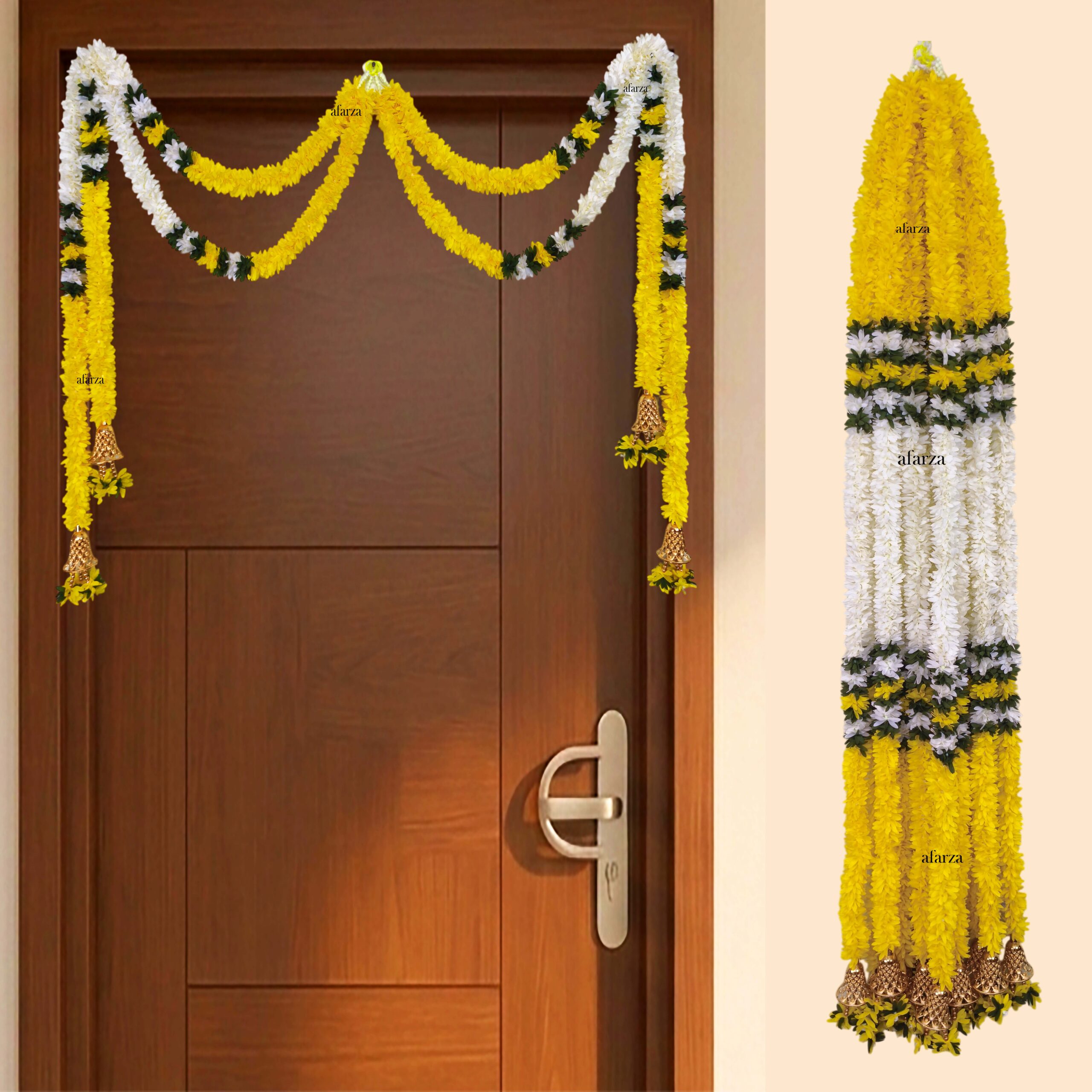 Gota Patti Decorated Festive Event Garland