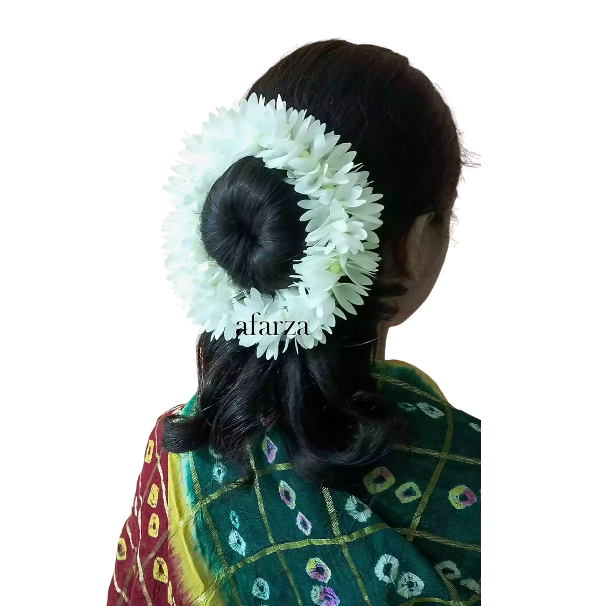 Afarza Artificial Gajra For Hair Bun Juda Accessories Mogra Jasmine For Women Pack Of 4 - Image 3